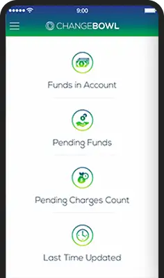 Change Bowl app screen