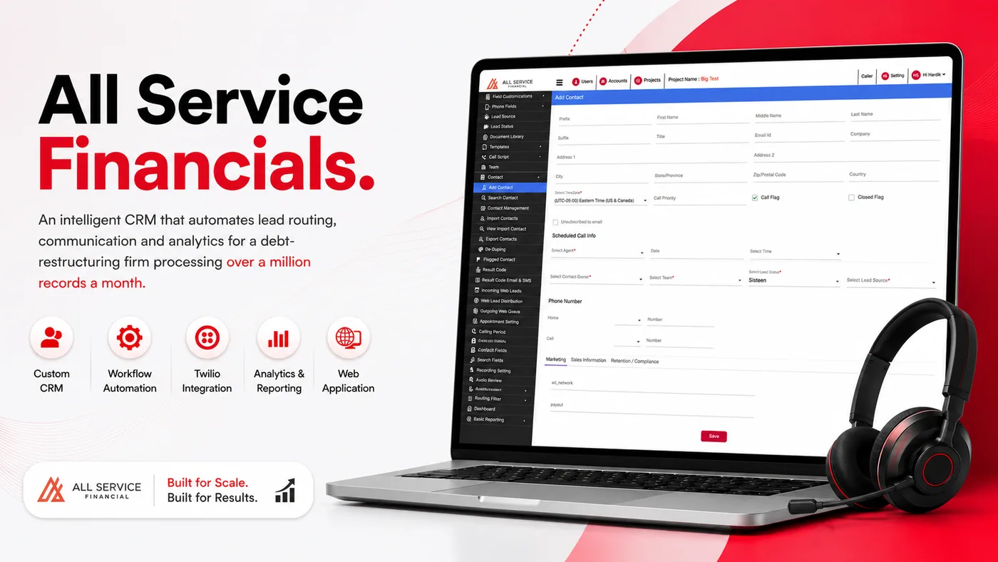 All Service Financials project visual